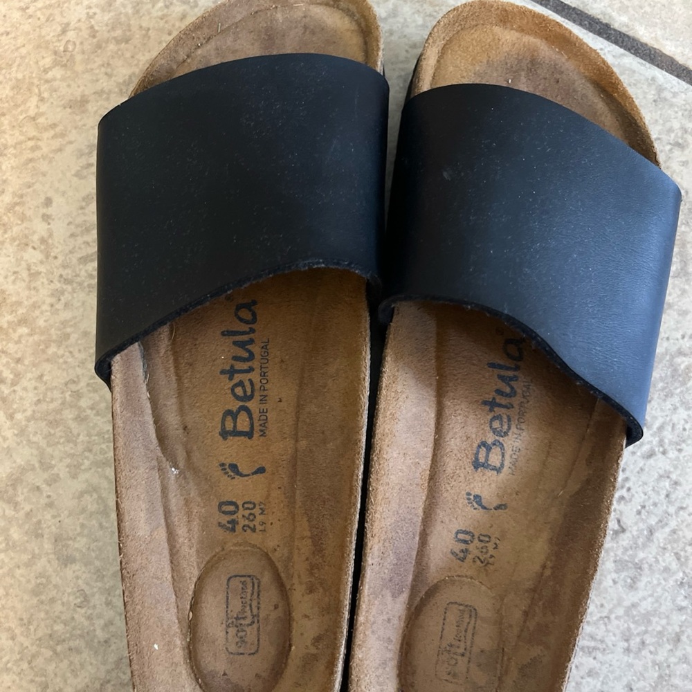 Betula by Birkenstock Soft Foot Bed Women's Slide Sandals Size 40